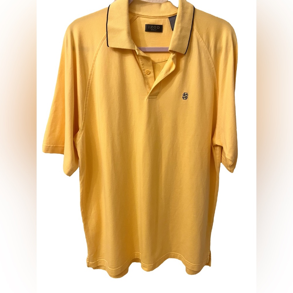 Izod L Yellow Golf Polo